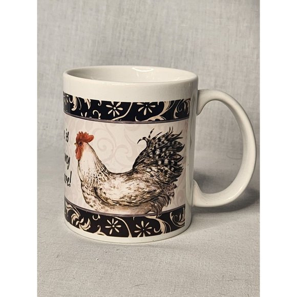 Chicken Coffee Cup/Mug "Home Is Where My Peeps Are"Susan Winget Design farmhouse - Picture 2 of 6
